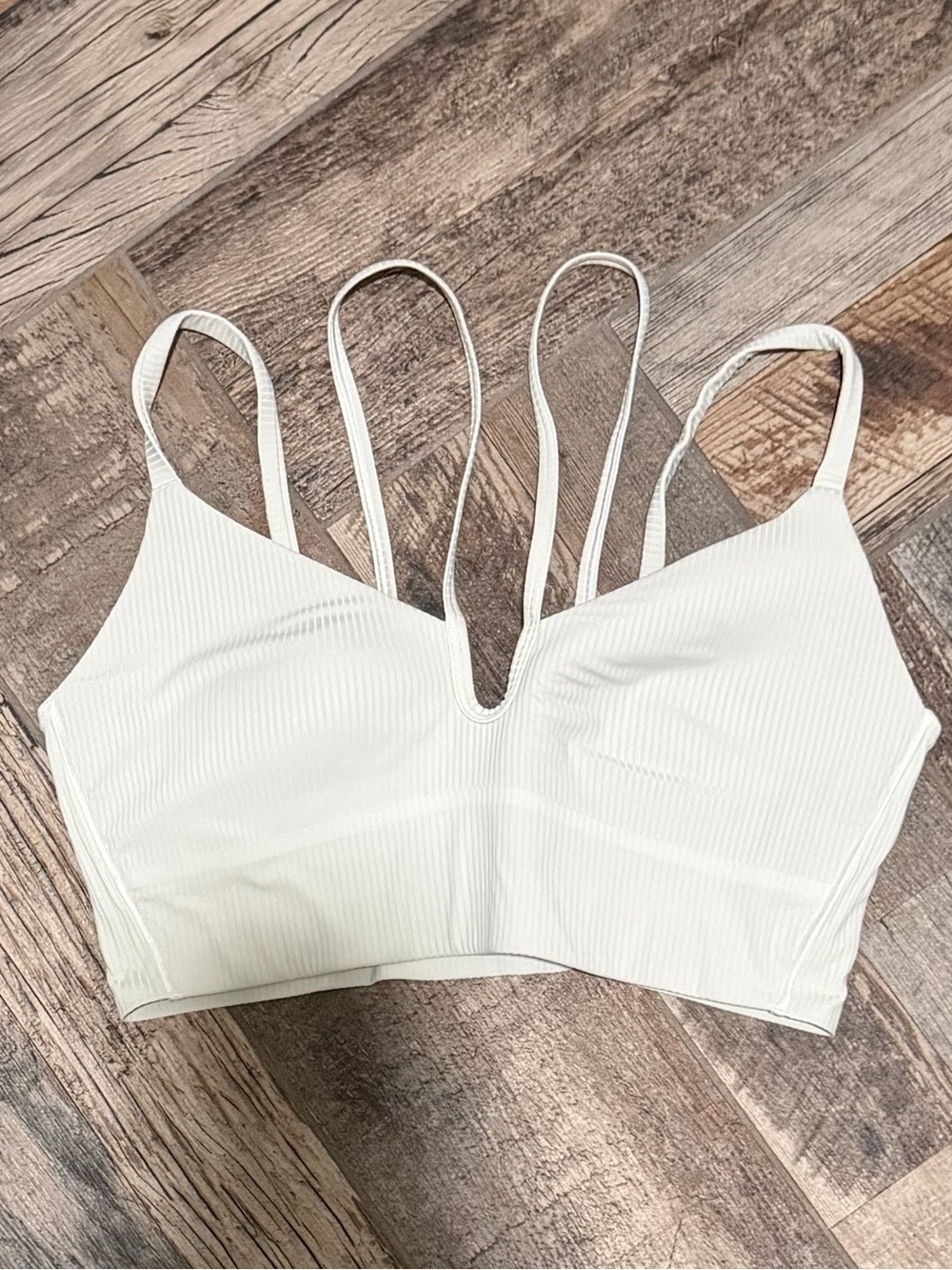 lululemon athletica Strappy Ribbed Bralette - Cream